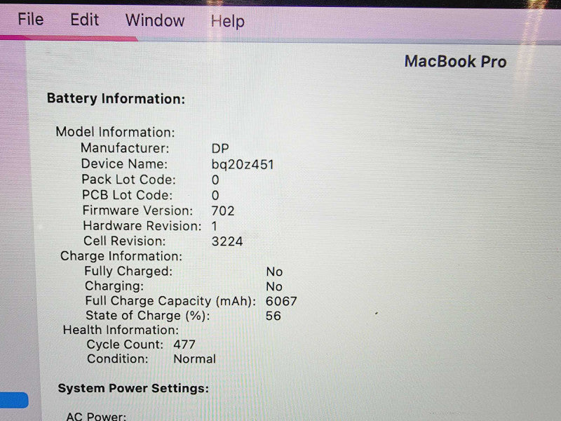 Apple Macbook Pro 2015 13\\" Core i7-5557U @ 3.1GHz 16GB DDR3 250GB SSD (