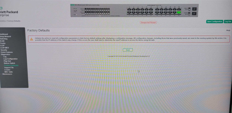 HP 24-Port Gigabit Switch HPE OfficeConnect 1820 Series 10/100/1000 J9980A _