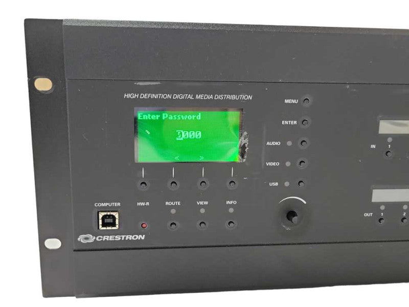 Crestron DM-MD8x8 Digital Media Switcher loaded with cards, READ _