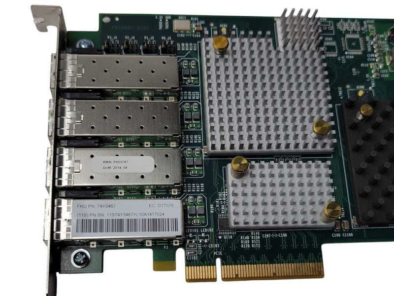 IBM 74Y3467 (5729) 8GB 4-PORT PCI-E FIBRE CHANNEL ADAPTER Q_