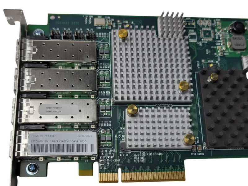IBM 74Y3467 (5729) 8GB 4-PORT PCI-E FIBRE CHANNEL ADAPTER Q_