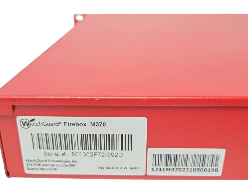 WatchGuard Firebox M370 Network Security Appliance 8 x 1GB ports, READ _