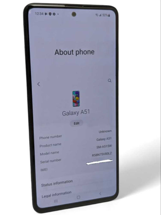 Samsung Galaxy A51 SM-A51W 64GB UNLOCKED Smart Phone  Q-