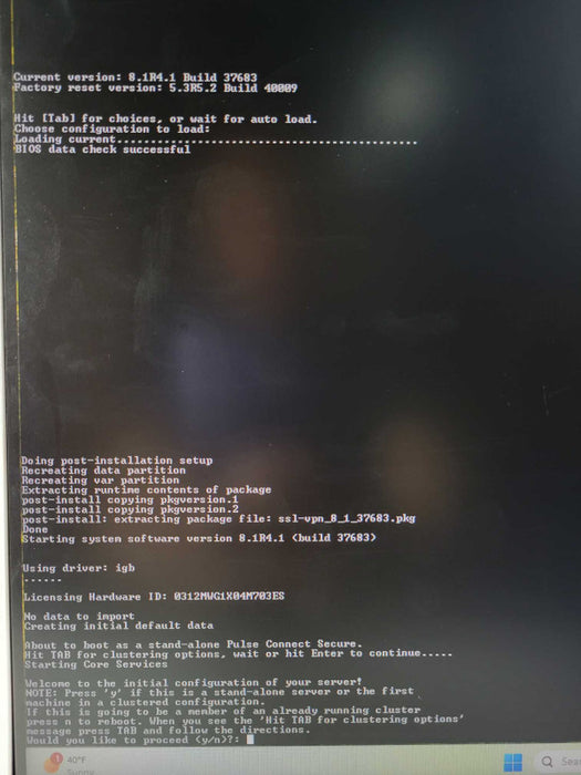 Pulse Secure PSA3000 Security Appliance Firewall, READ _