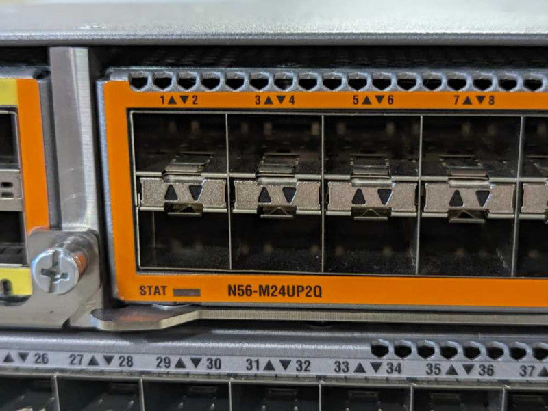 Cisco N5K-C56128P 2x N56-M24UP2Q Slot Modules 4x PSU Q-