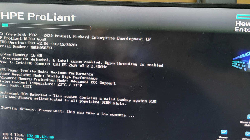 HP PL DL360 Gen9 - Xeon E5-2620 v3 | 16GB RAM | NO HDD | P440ar | 2xPSU %