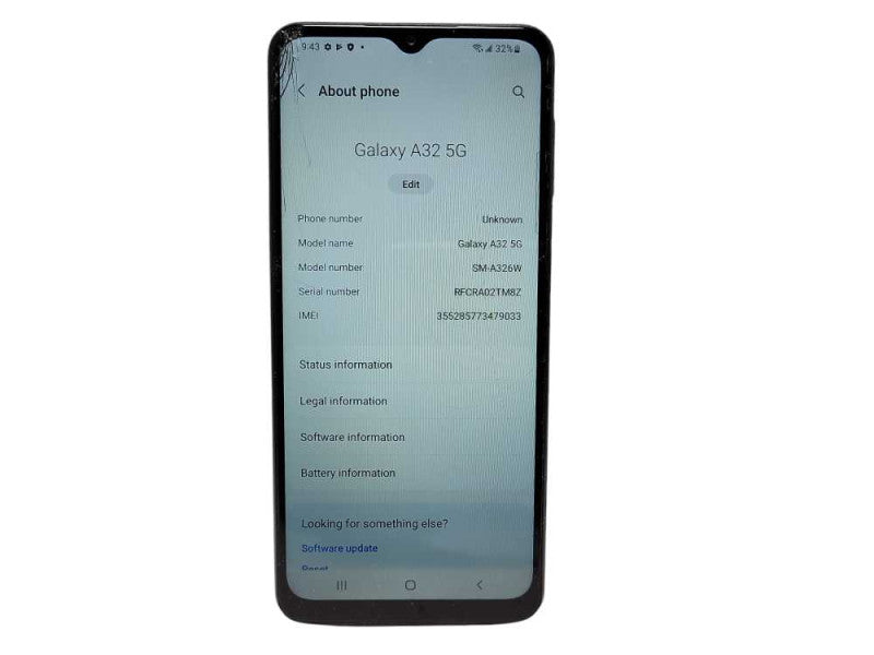 Samsung Galaxy A32 5G 64GB (SM-A326W) - READ $
