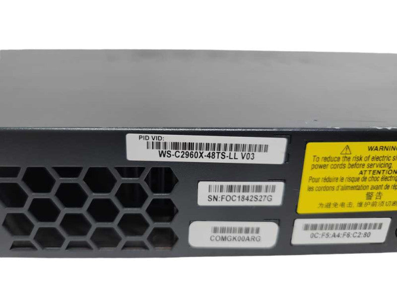 CISCO WS-C2960X-48TS-LL  48 Port Gigbit 2x SSFP  %