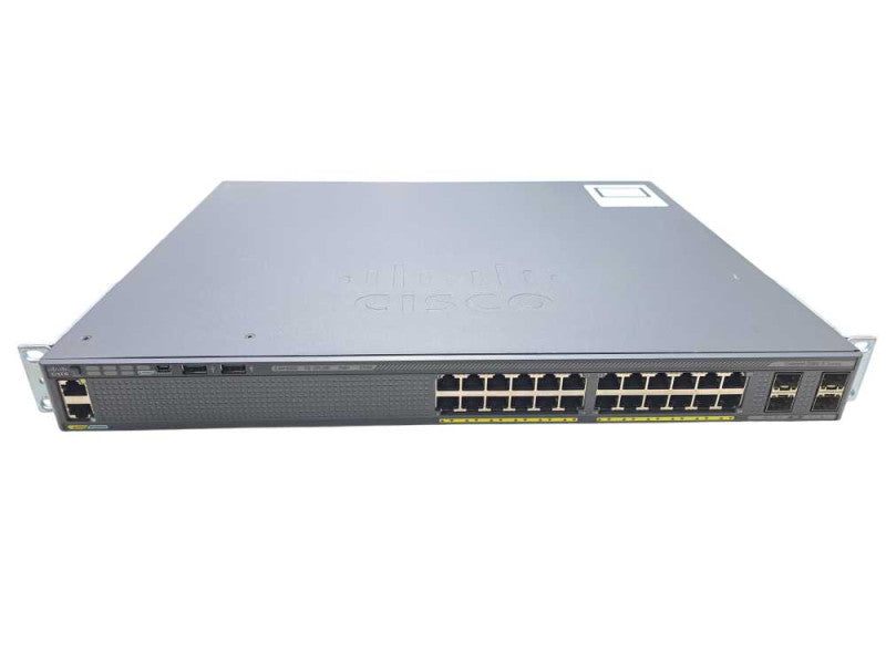 Cisco WS-C2960X-24PS-L V04 | 24-Port Gigabit PoE+ 370W Switch | 4x SFP