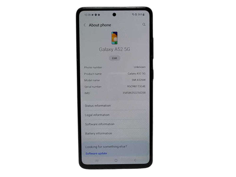Samsung Galaxy A52 5G (SM-A526W) 128GB READ $