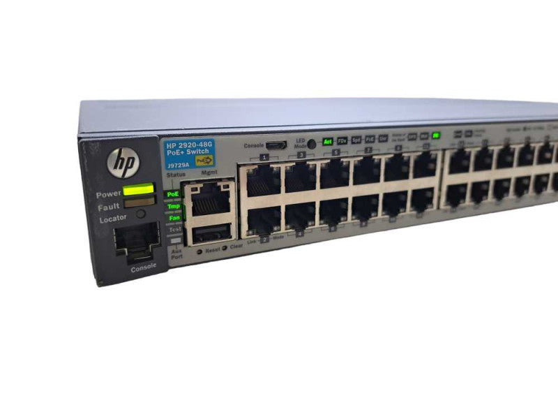 HP 2920-48G PoE+ | 48-Port Gigabit PoE+ Network Switch | J9729A Q