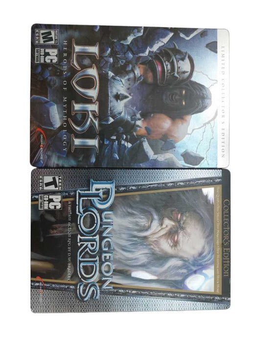 Bundle of 2 Collectors Edition PC Games Steelbooks , LOKI & DUNGEON LORDS  =