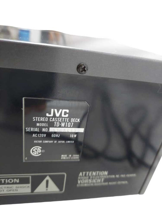 JVC Stereo Double Cassette Deck Model: TD-W107 =
