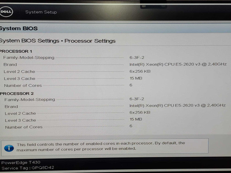 Dell T430 Tower Server, 2x Xeon E5-2620 v3 2.40GHz, 12GB DDR4, PERC H330
