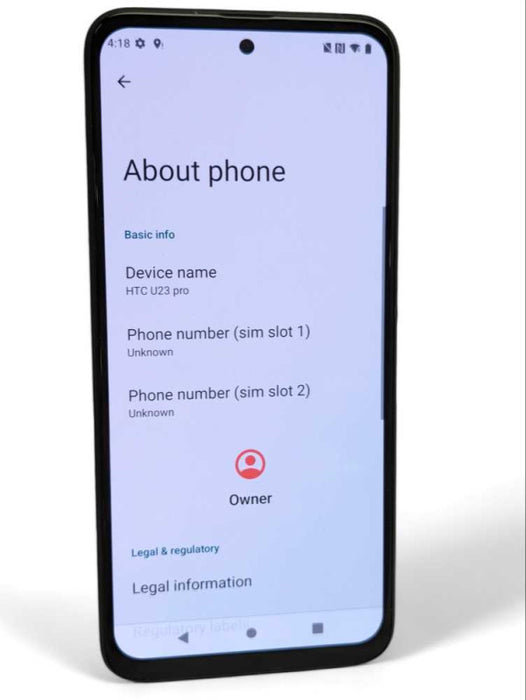 HTC U23 pro Pro 5G Unlocked 256GB Dual SIM 108MP 6.7in COFFEE BLACK -