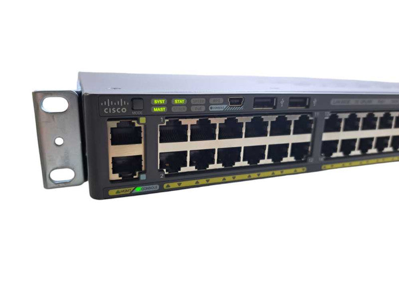 Cisco WS-C2960X-48FPS-L V02 | 48 Port Gigabit PoE+ 740W Switch | 4x SFP