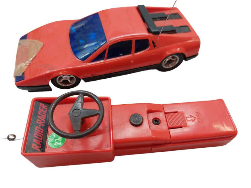 Vintage Radio Racer Remote Control Toy Car with Remote =