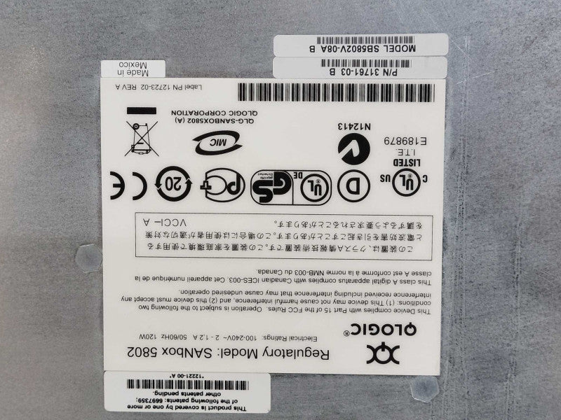 QLogic SANbox 5800 Fibre Channel Stackable Switch SB5802V-08A, READ Q_