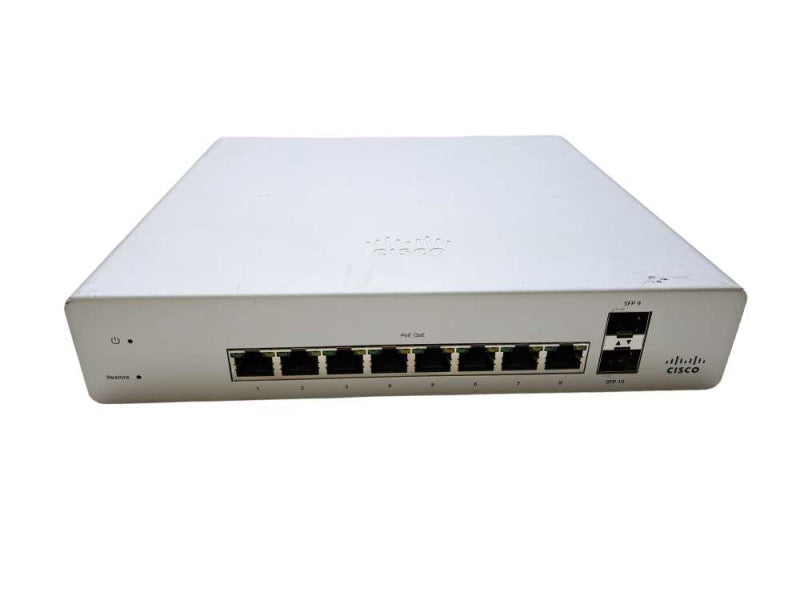 Cisco Meraki MS220-8P | 8-Port Gigabit PoE 124W Network Switch | UNCLAIMED
