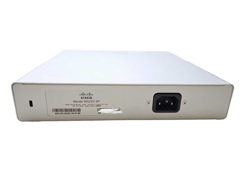 Cisco Meraki MS220-8P | 8-Port Gigabit PoE 124W Network Switch | UNCLAIMED
