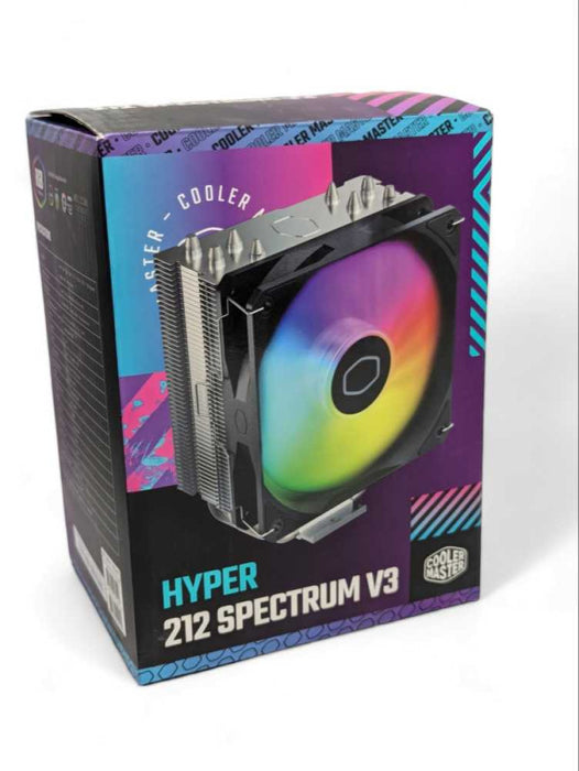 Cooler Master Hyper 212 Spectrum V3 CPU Air Cooler, ARGB Sync, 120mm PWM Fan -