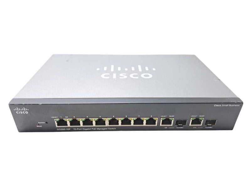 Cisco SG300-10P | 10-Port Gigabit PoE Managed Switch
