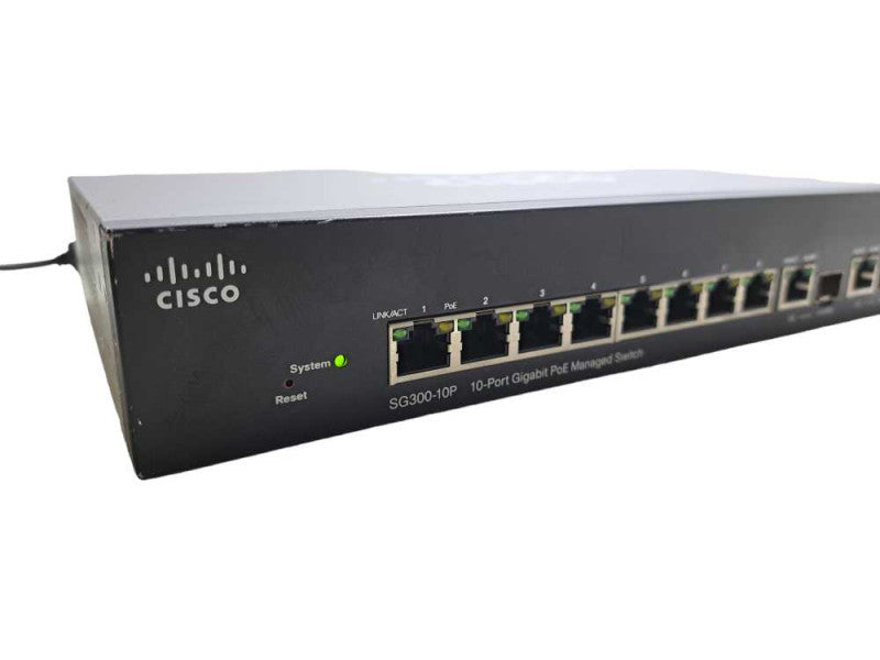 Cisco SG300-10P | 10-Port Gigabit PoE Managed Switch
