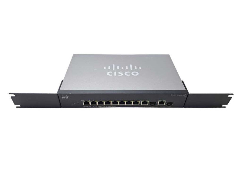 Cisco SG300-10P | 10-Port Gigabit PoE Managed Switch | + Rackmount Ears