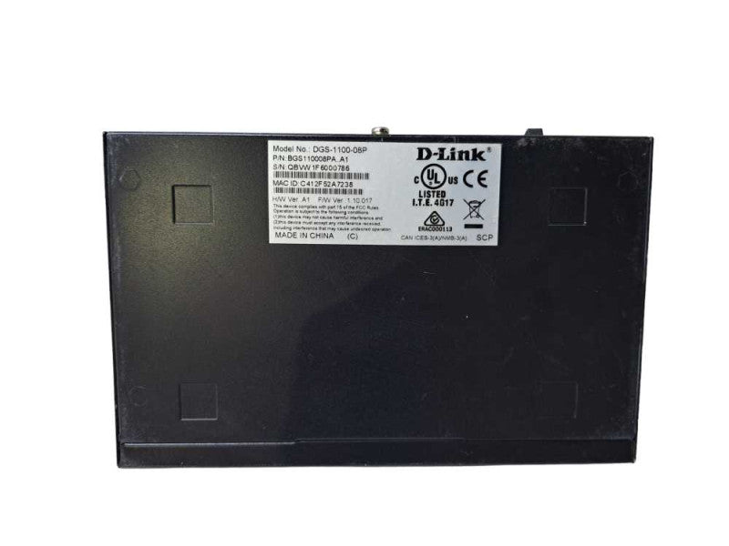 D-Link DGS-1100-08P | 8-Port Gigabit PoE EasySmart Switch