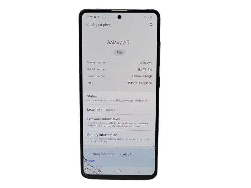 Samsung Galaxy A51 64GB (SM-A515W) READ $