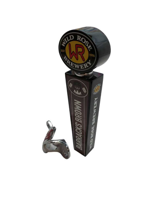 Brown Barracks Wild Rose Brewery Alberta Draft Puller & Coke Cola Beer Opener =