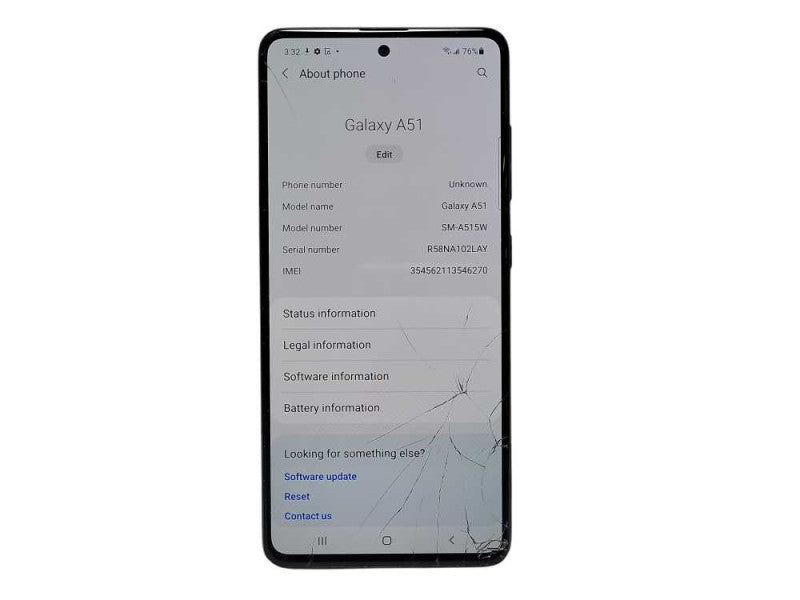 Samsung Galaxy A51 64GB (SM-A515W) READ $