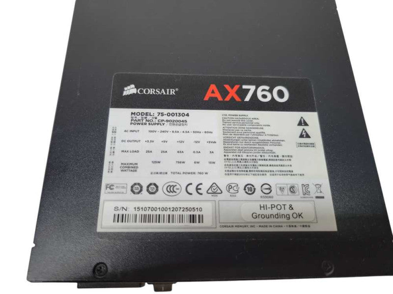 CORSAIR AX760 (75-001304) 760W Modular Desktop PSU %