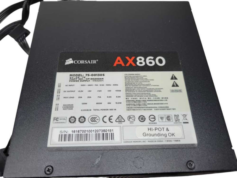 CORSAIR AX860(75-001305) 860W Modular Desktop PSU %\t %