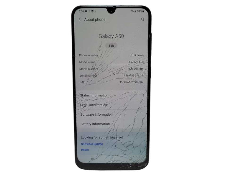 Samsung Galaxy A50 64GB (SM-A505W) READ  $