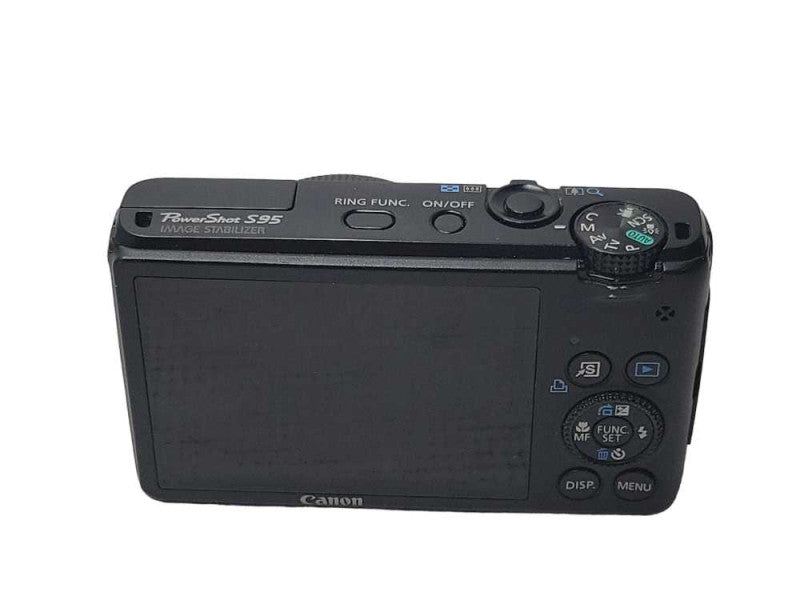 CANON PowerShot S95 PC1565 10.0MP Black Digital Camera, READ _