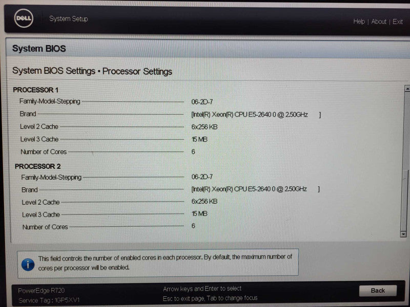 Dell PE R720 2x E5-2640 0 @ 2.5GHz 96GB DDR3 H710P Mini 2x750W PSU 2.5\\" $