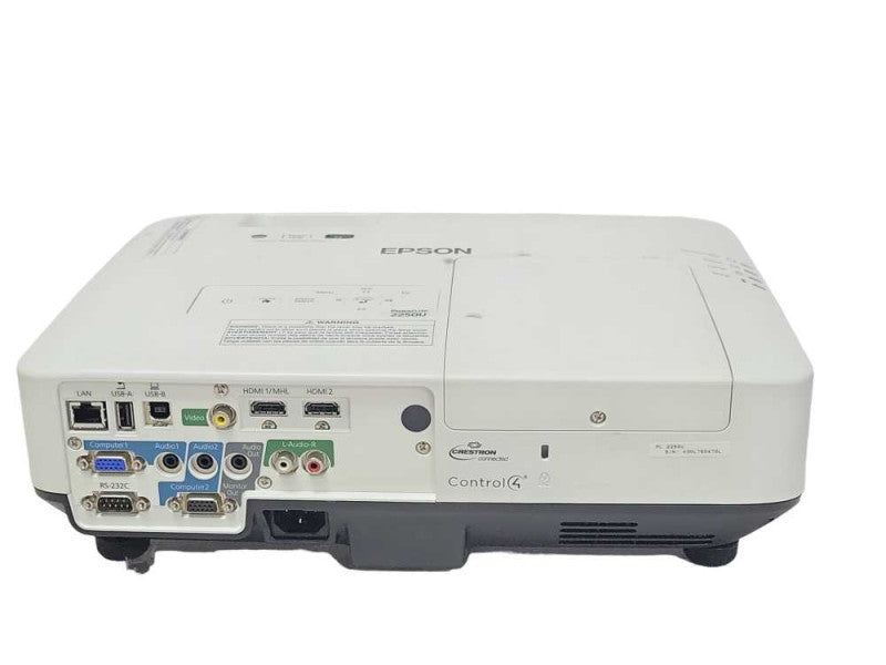 Epson PowerLite 2250U H871A Full HD WUXGA Projector, 962 Hrs, No Remote, SEE  _
