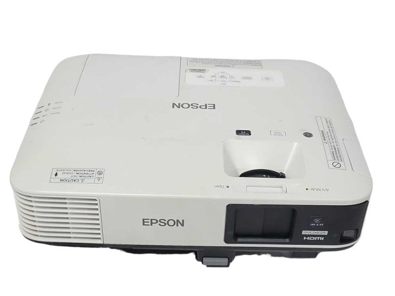 Epson PowerLite 1980WU H620A HDMI Projector 823 Lamp Hours, No Remote _