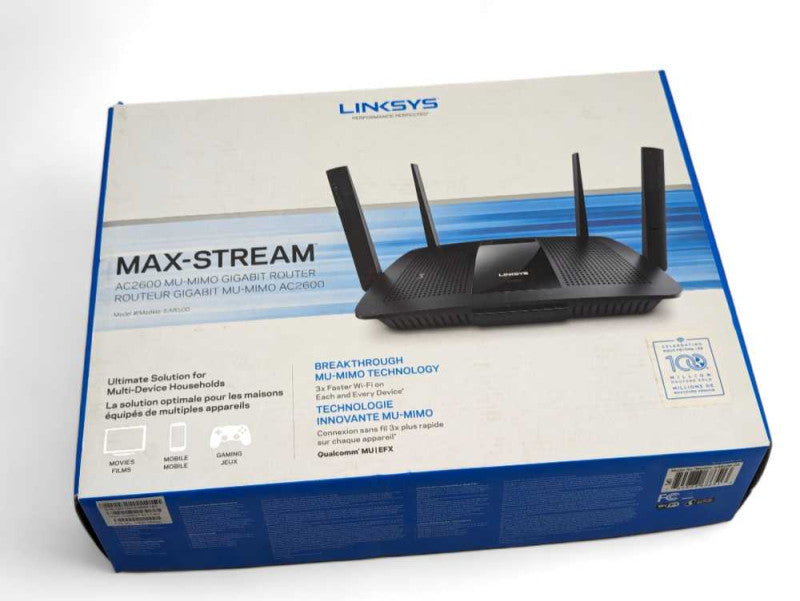 Linksys AC2600 Dual Band Smart Wireless Router with MU-MIMO, EA8500 -