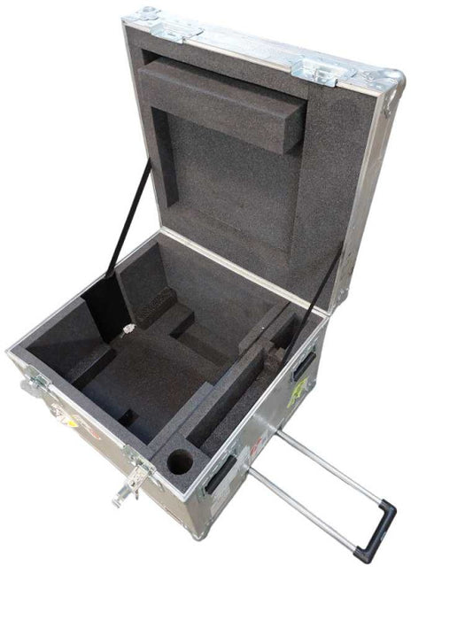 Hard Shelled Portable Large Case - Foam Inside , Wheele/ Handled Case Empty =