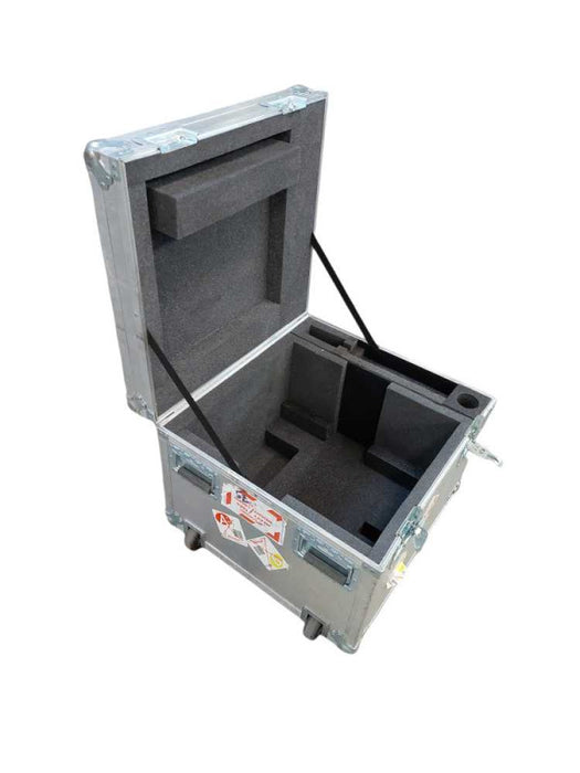 Hard Shelled Portable Large Case - Foam Inside , Wheele/ Handled Case Empty =