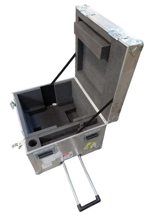 Hard Shelled Portable Large Case - Foam Inside , Wheele/ Handled Case Empty =