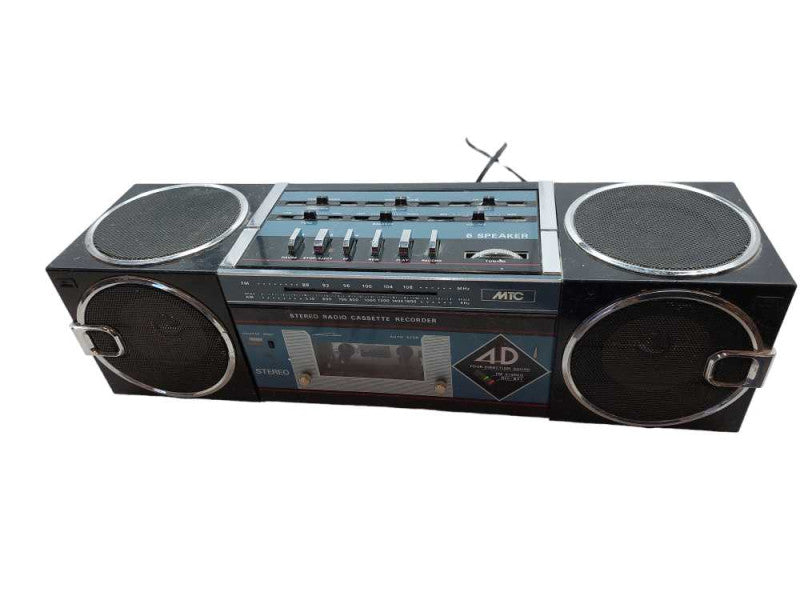 MTC AM/FM Stereo Radio Cassette Recorder Model: MS-2800B  4D Speakers  =