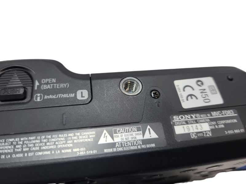 Sony MVC-FD83 Mavica Digital Camera with 4x Optical Zoom &