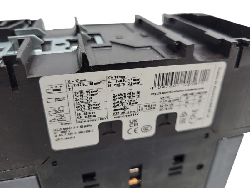 Siemens Contactor 3P 380V 80A AC-3 | 3RT2045-1KB44 &