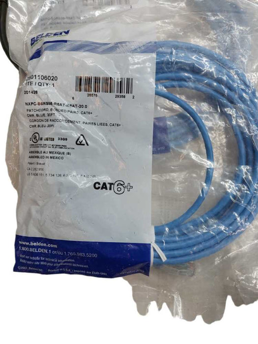 Bundle of Various Lengths of New Cat6+ & Cat5E  ( 2x10ft,2x20ft,2x15ft,6x7ft) =