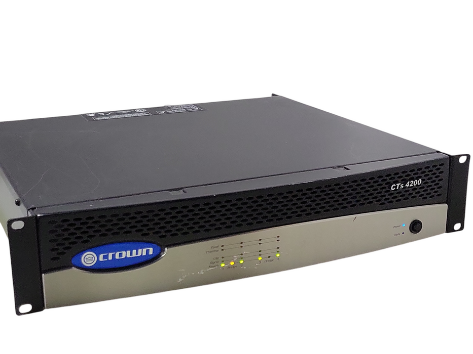 Crown Audio CTs-4200 Four-Channel Power Amplifier 2U Rackmount Amp, READ _