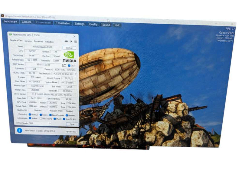 NVIDIA Quadro P620 2GB Low Profile Graphics Card Q-