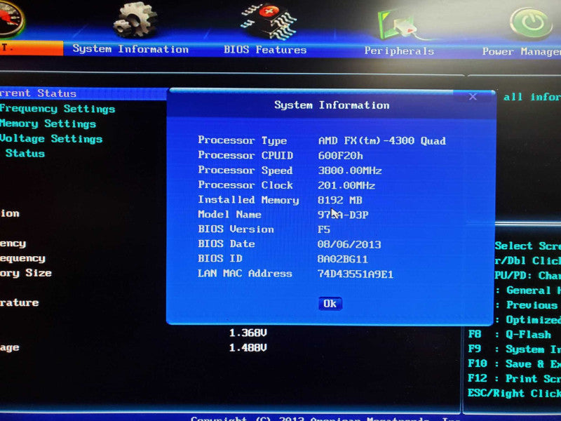 Custom PC AMD FX 4300 8GB DDR3 R9 270X 2GB GPU 850W PSU NO HDD *READ @